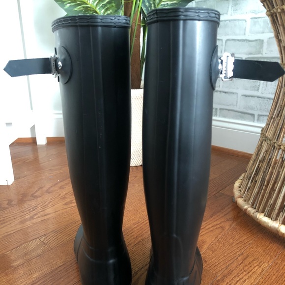 Hunter Original Tall Black Wellington Boots - Picture 3 of 5